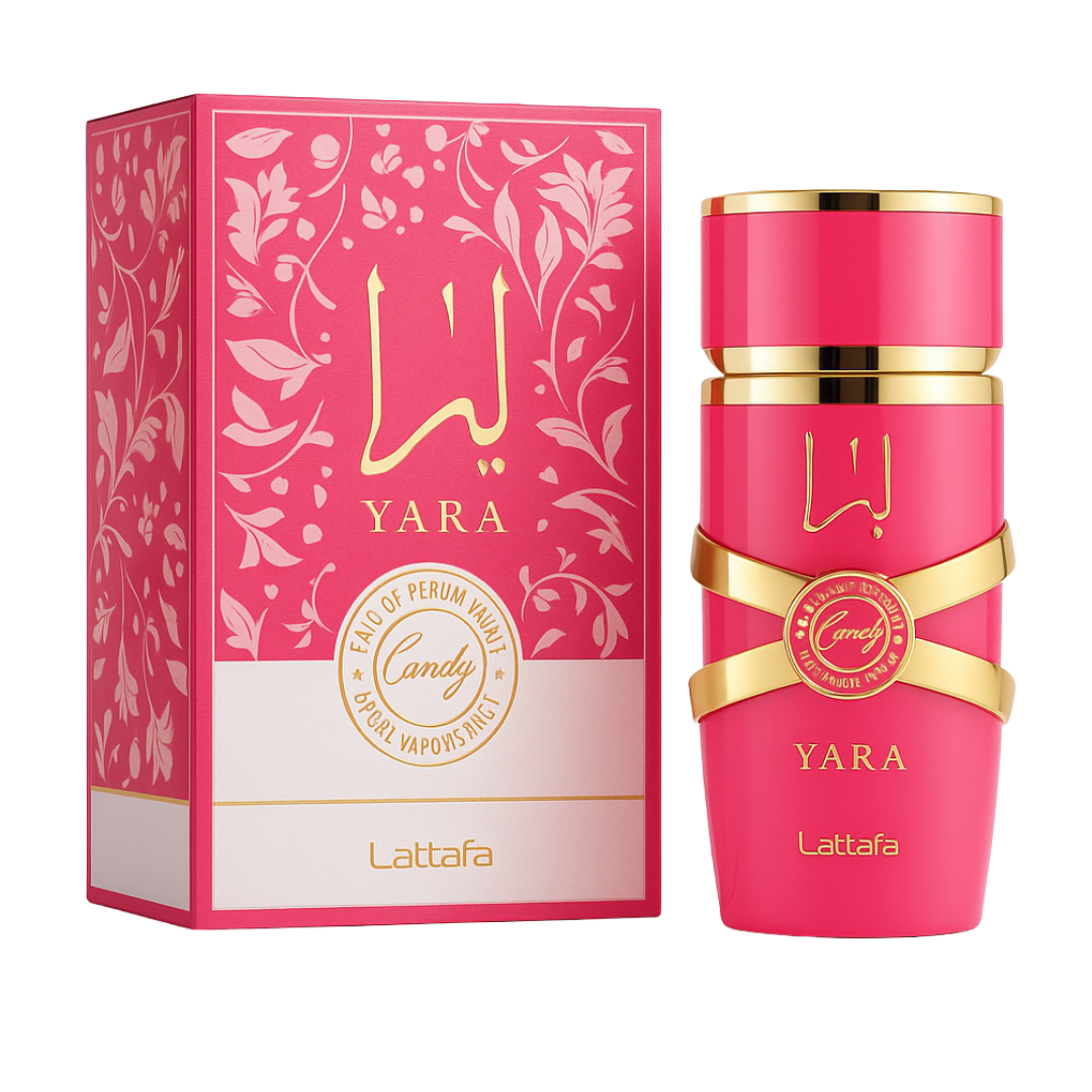 Yara Candy - Lattafa - Perfume Feminino - Eau de Parfum - 100ml (Lacrado) - Sun de Parfum 