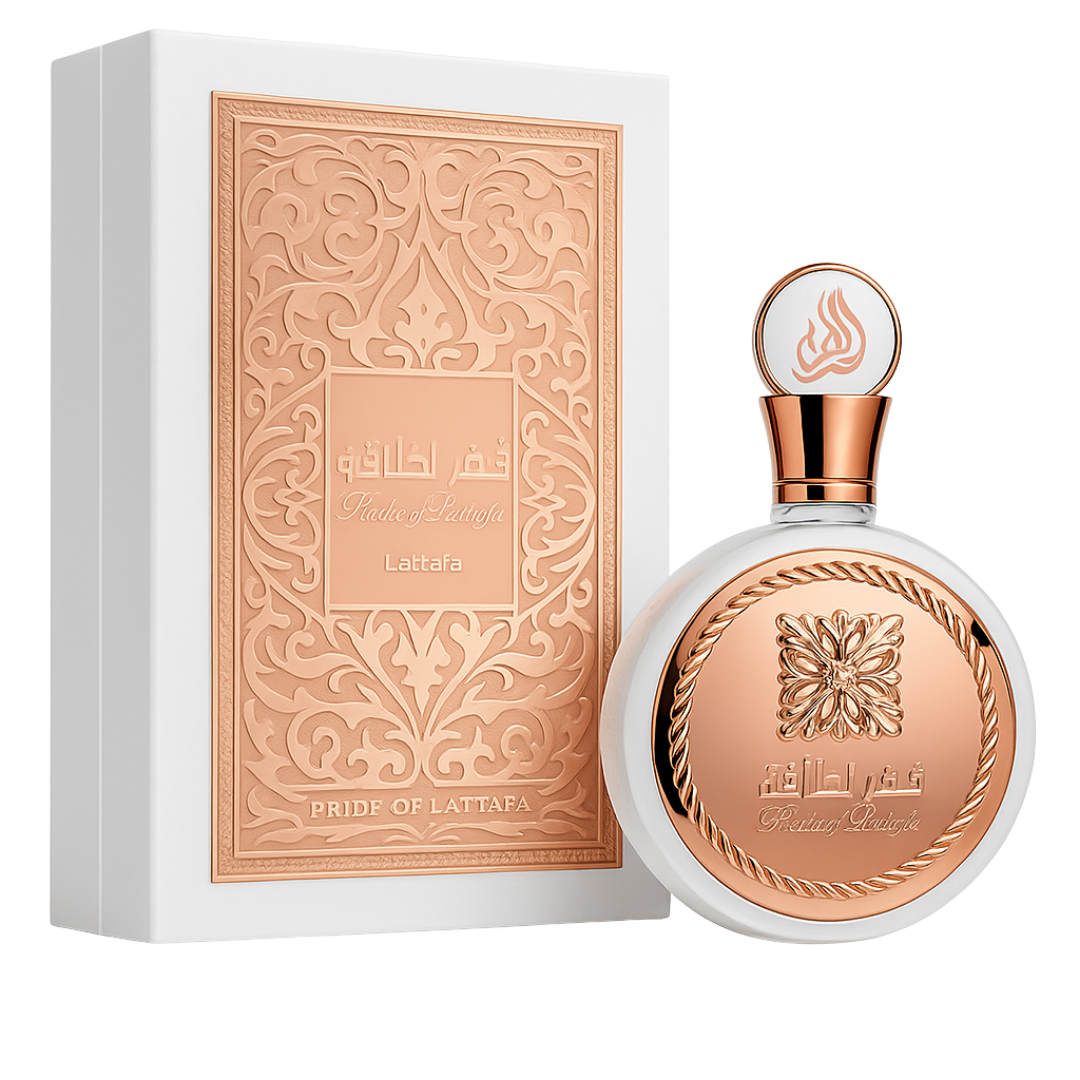 Fakhar Rose - Lattafa - Perfume Feminino - Eau de Parfum - 100ml (Lacrado) - Sun de Parfum 