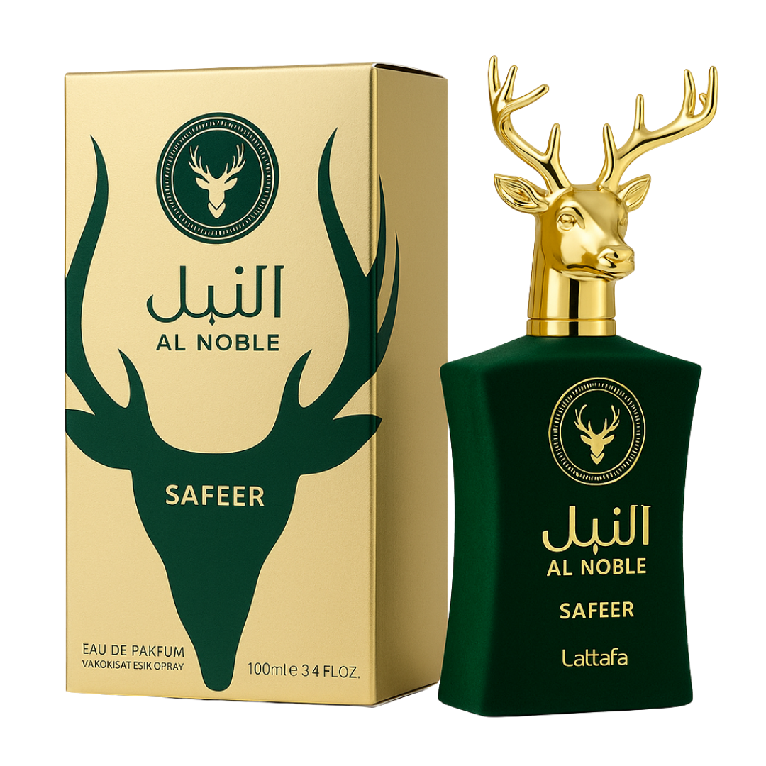 Al Noble Safeer - Lattafa - Perfume Compartilhável - Eua de Parfum - 100ml (Lacrado) - Sun de Parfum 