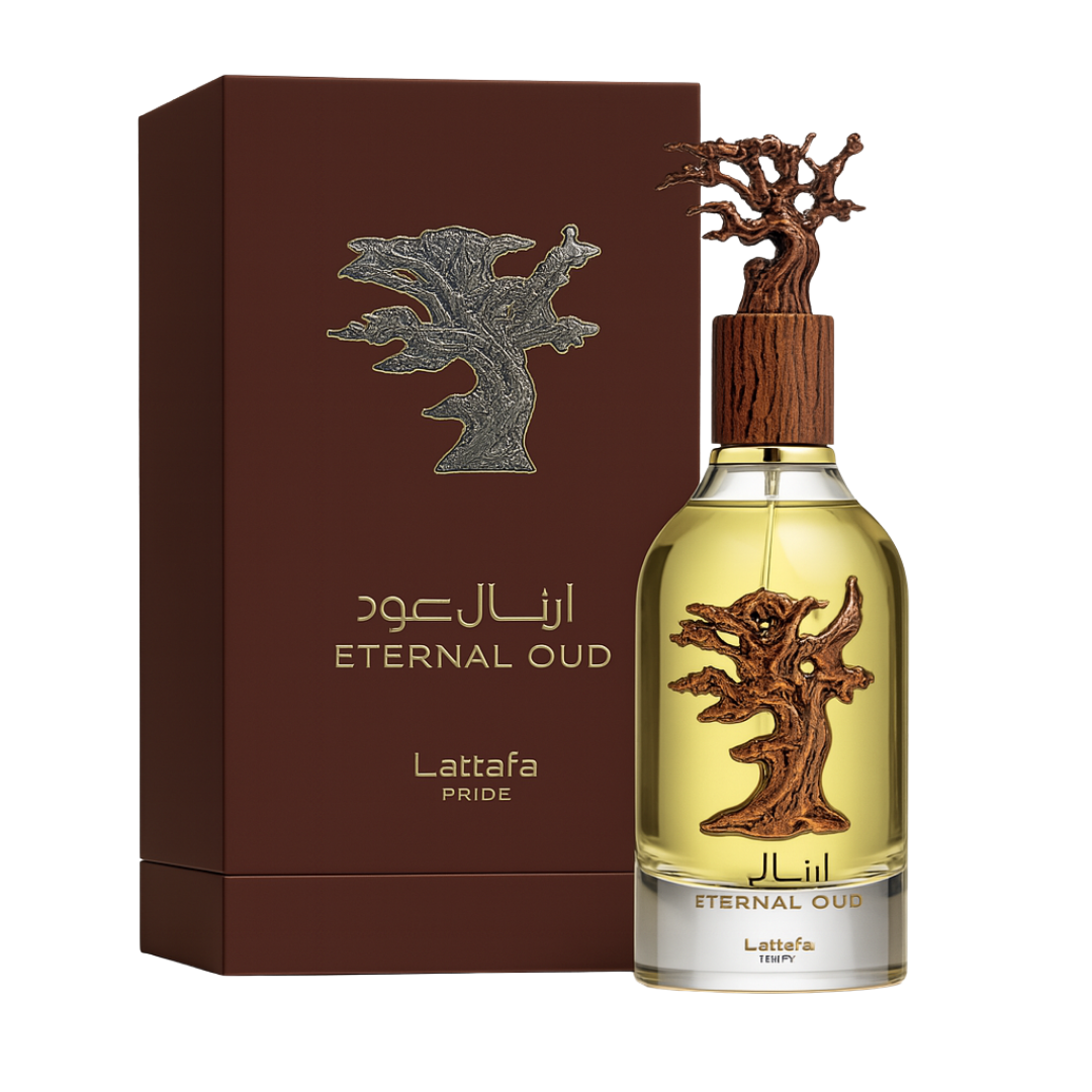 Eternal Oud - Lattafa - Perfume Compartilhável - Eau De Parfum - 100ml (Lacrado) - Sun de Parfum 