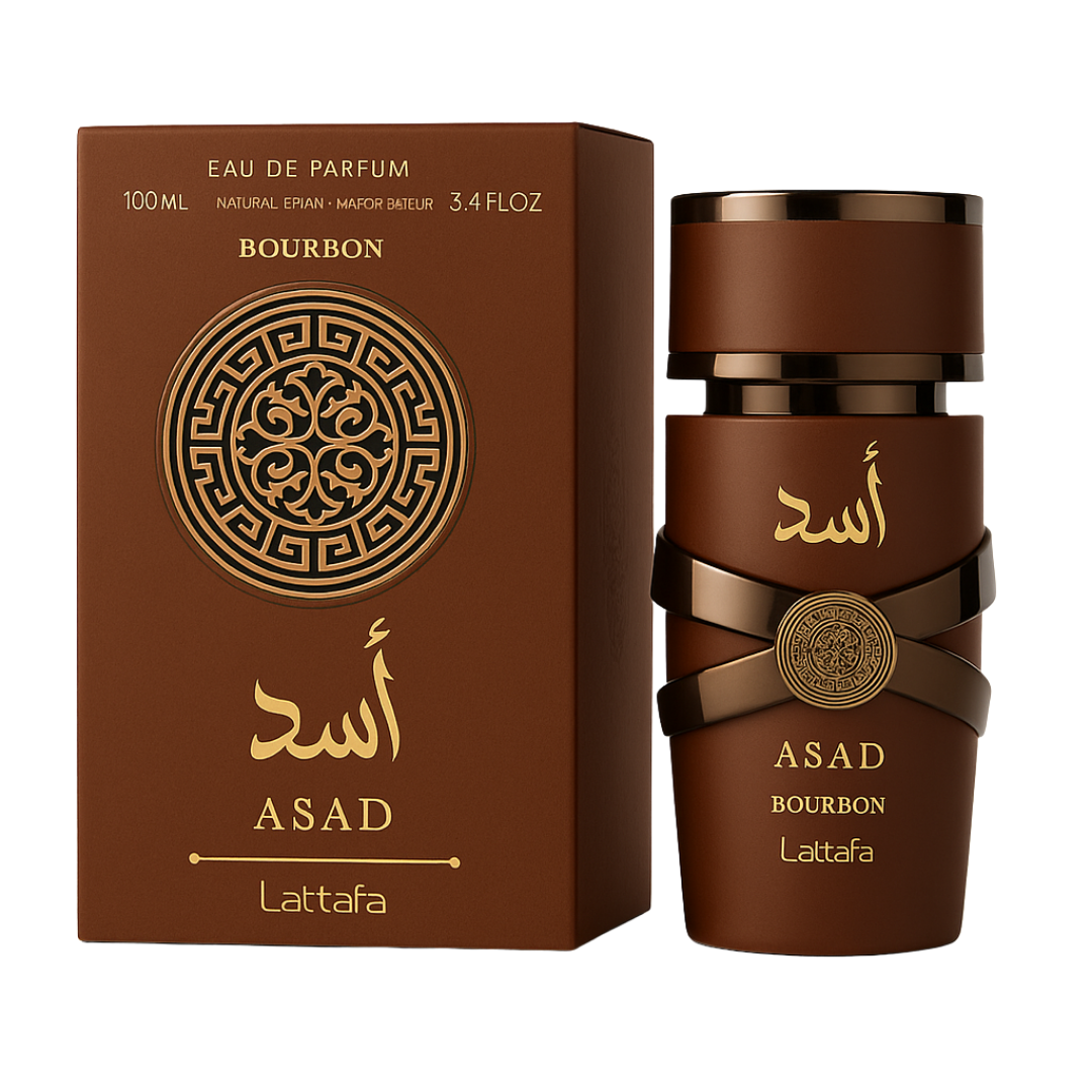 Asad Bourbon - Lattafa - Perfume Masculino - Eau de Parfum - 100ml (Lacrado) - Sun de Parfum 