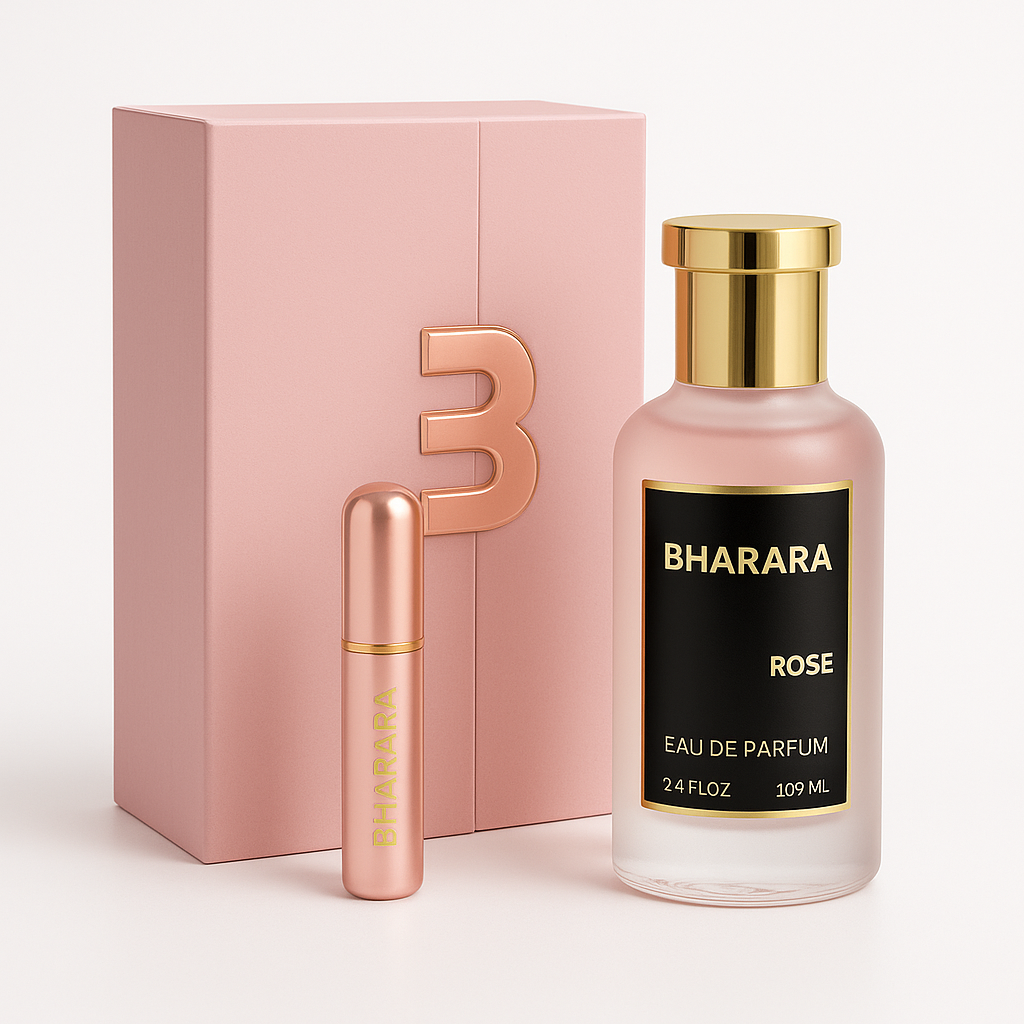 Rose - Bharara - Perfume Feminino - Eau de Parfum - 100ml (Lacrado) - Sun de Parfum 