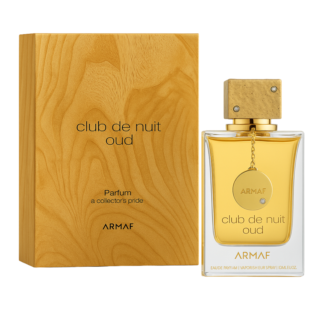 Club De Nuit Oud  - Armaf - Perfume Compartilhável - Eau de Parfum - 105ml (Lacrado) - Sun de Parfum 