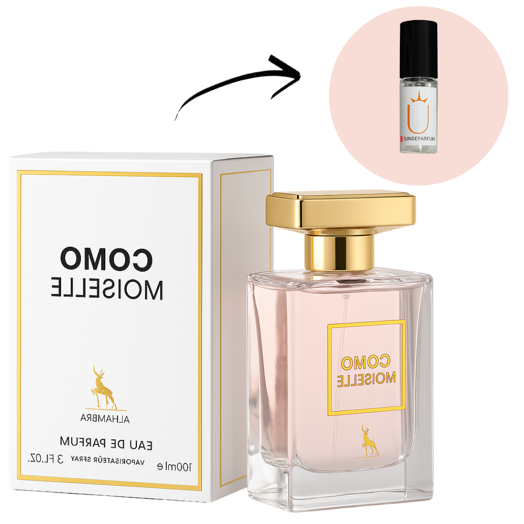 Como Moiselle - Maison Alhambra - Perfume Feminino - Eau de Parfum (Decant) - Sun de Parfum 