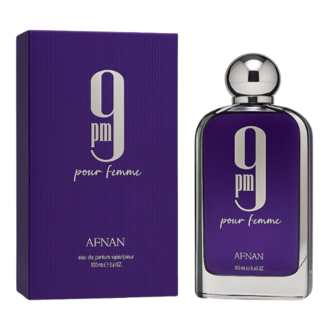 9PM Pour Femme - Afnan - Perfume Feminino - Eau De Parfum - 100ml (Lacrado) - Sun de Parfum 
