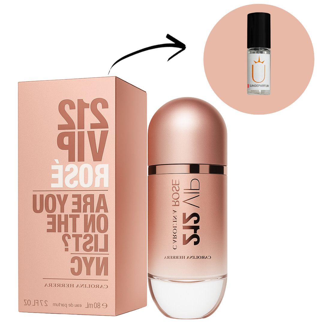 212 VIP Rosé - Carolina Herrera - Perfume Feminino - Eau de Parfum (Decant) - Sun de Parfum 