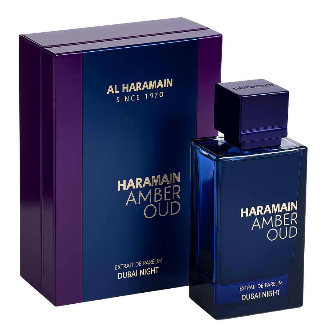 Amber Oud Dubai Night - Al Haramain - Perfume Compartilhável - Extrait de Parfum - 100ml (Lacrado) - Sun de Parfum 