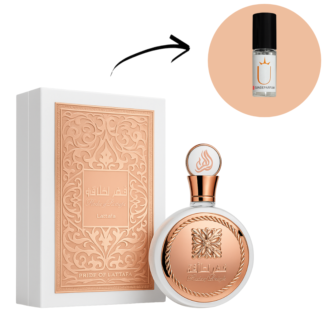Fakhar Rose - Lattafa - Perfume Feminino - Eau de Parfum (Decant) - Sun de Parfum 