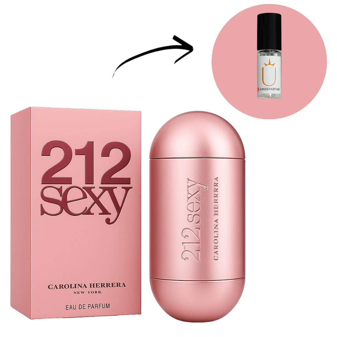212 Sexy - Carolina Herrera - Perfume Feminino - Eau de Parfum (Decant) - Sun de Parfum 