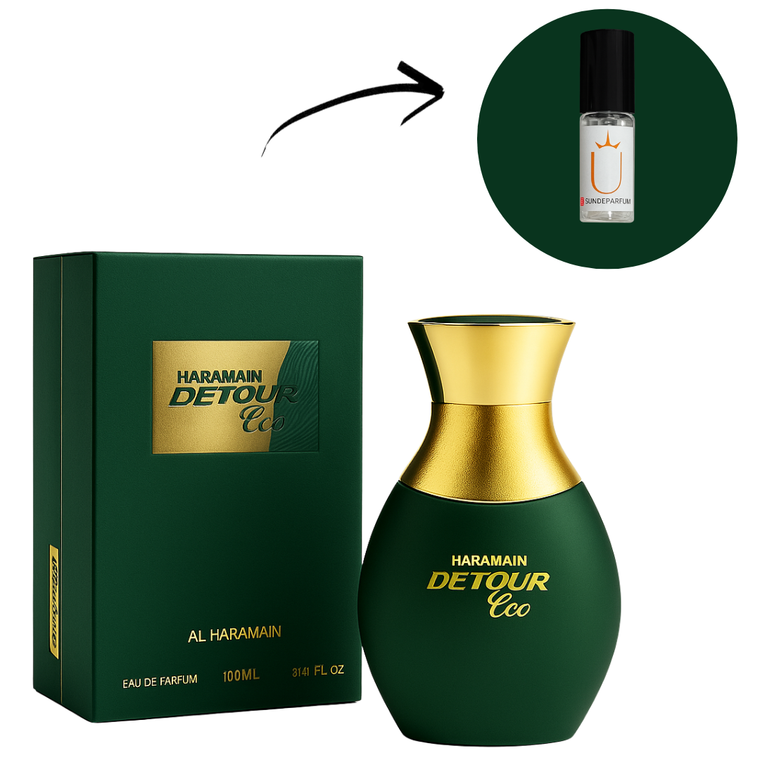 Haramain Detour Eco - Al Haramain - Perfume Compartilhável - Eau de Parfum (Decant) - Sun de Parfum 