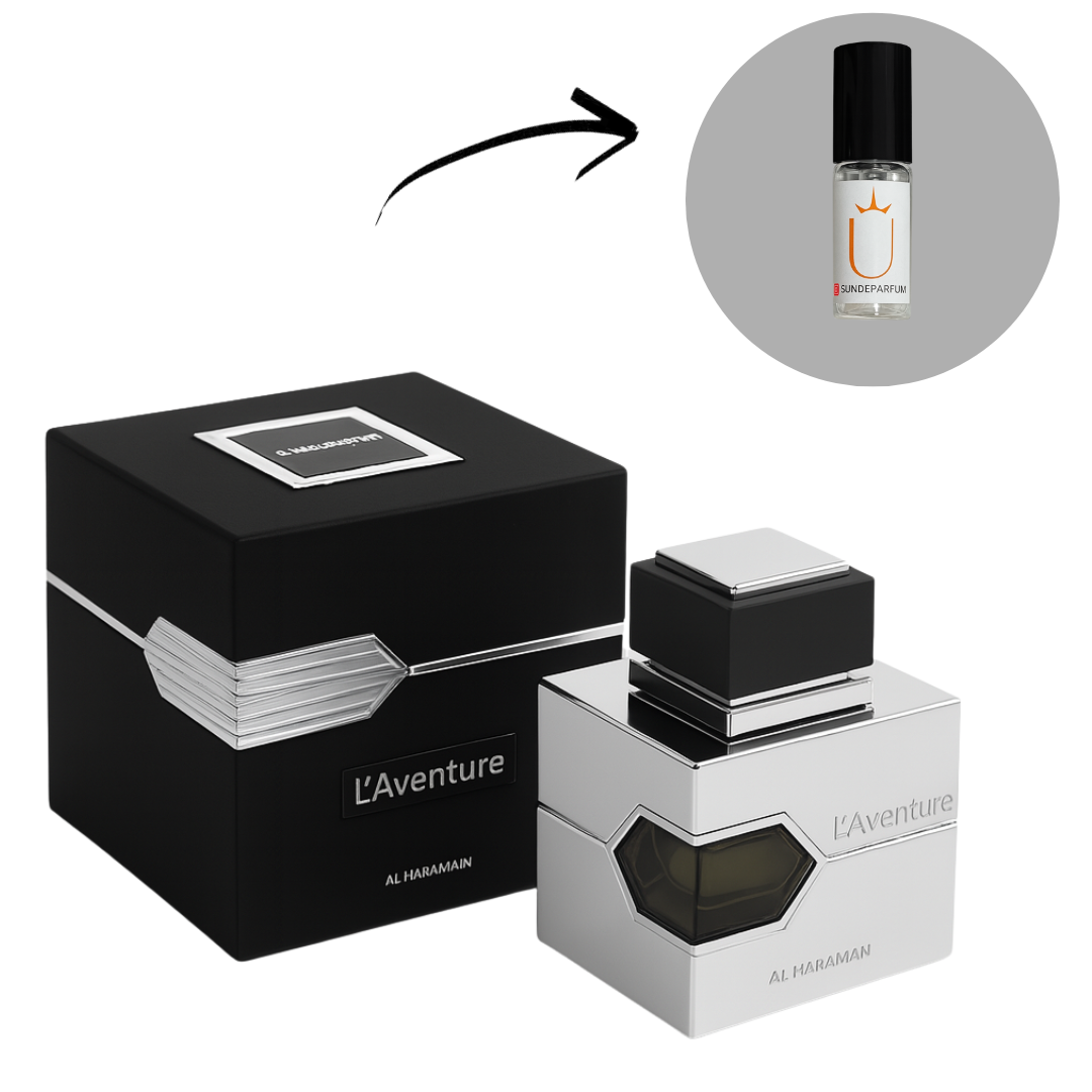 L'Aventure  - Al Haramain - Perfume Masculino - Eau de Parfum (Decant) - Sun de Parfum 