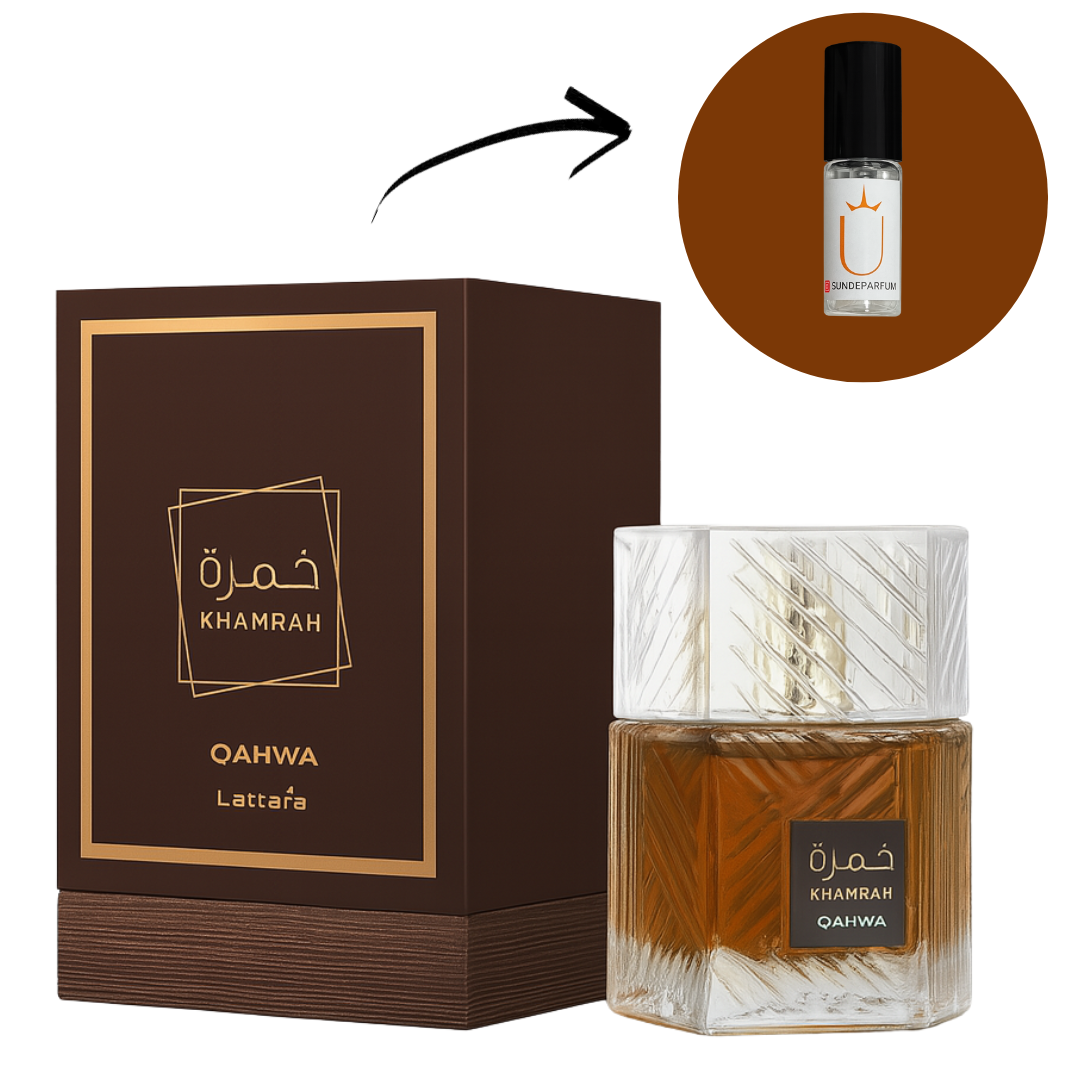 Khamrah Qahwa - Lattafa - Perfume Compartilhável - Eau De Parfum (Decant) - Sun de Parfum 