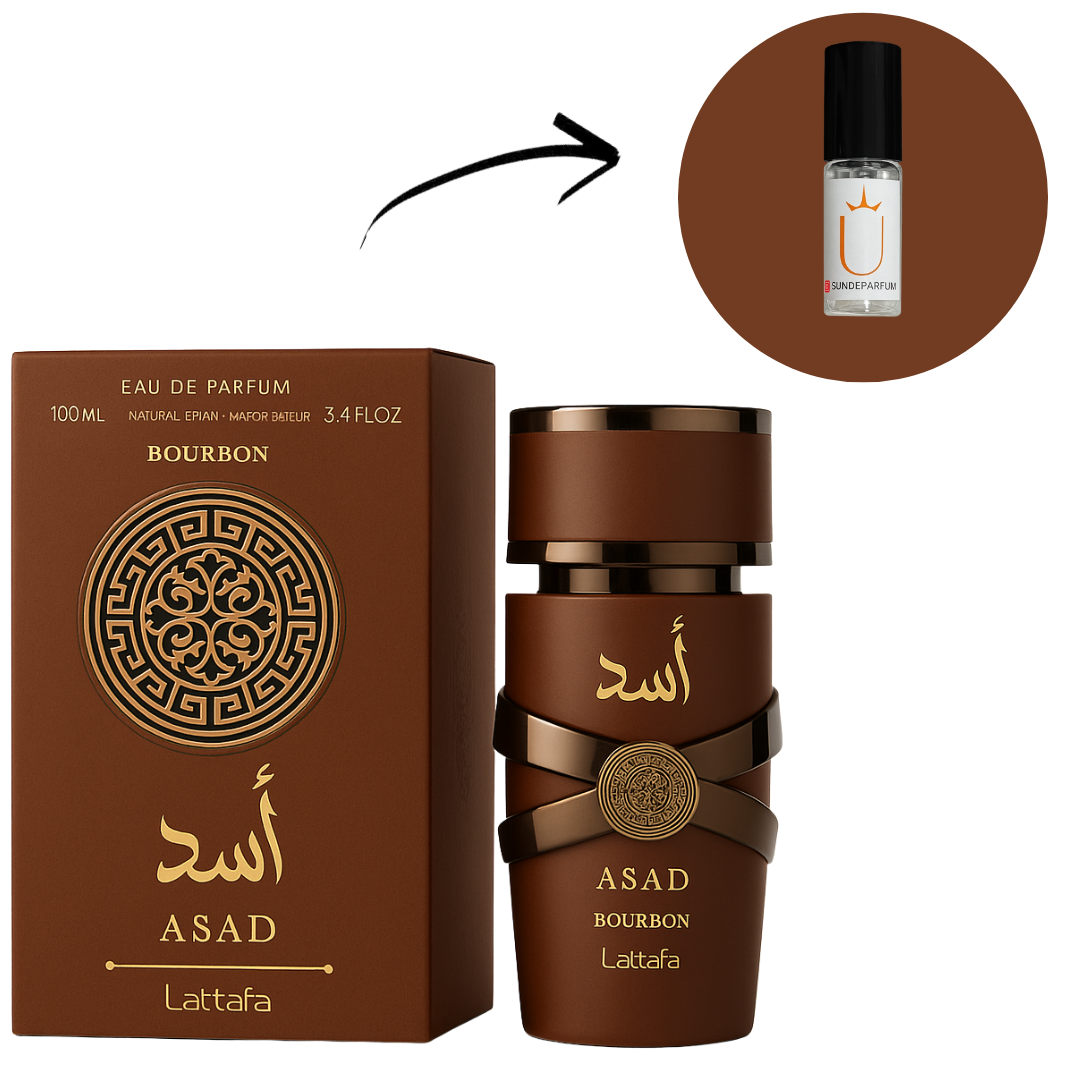 Asad Bourbon - Lattafa - Perfume Masculino - Eau de Parfum (Decant) - Sun de Parfum 