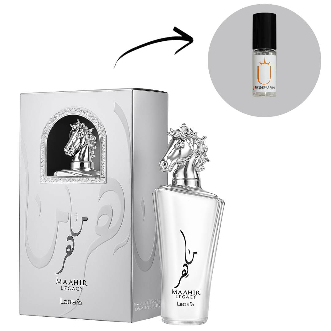 Maahir Legacy - Lattafa - Perfume Masculino - Eau de Parfum (Decant) - Sun de Parfum 