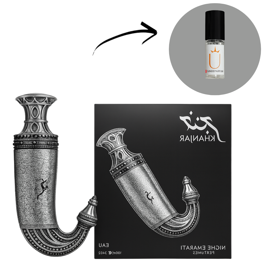 Khanjar Niche Emarati - Lattafa - Perfume Masculino - Eau de Parfum (Decant) - Sun de Parfum 