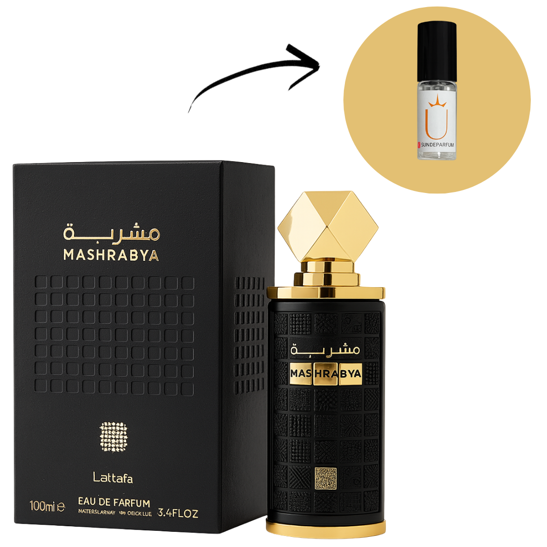 Mashrabya - Lattafa - Perfume Compartilhável - Eau De Parfum (Decant) - Sun de Parfum 