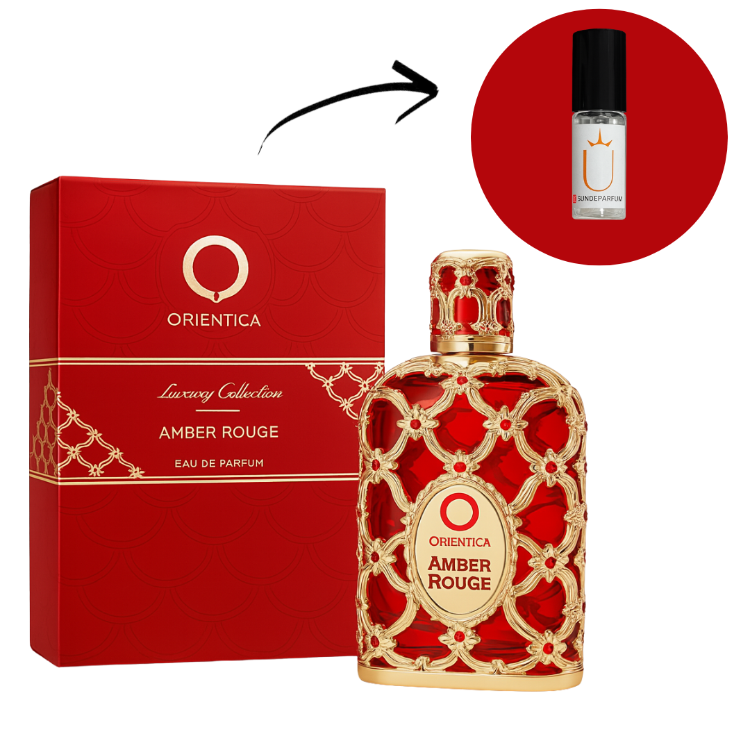 Amber Rouge - Orientica - Perfume Compartilhável - Eau de Parfum (Decant) - Sun de Parfum 