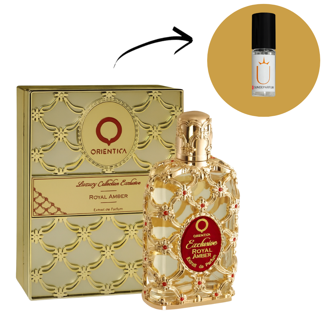 Exclusive Royal Amber - Orientica - Perfume Compartilhável - Extrait de Parfum (Decant) - Sun de Parfum 